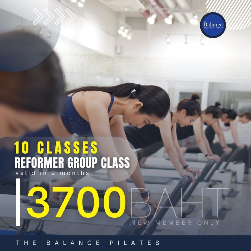 Pilates reformer group class bangkok asoke and Chidlom - The Balance Studio - T.092 2469 462
