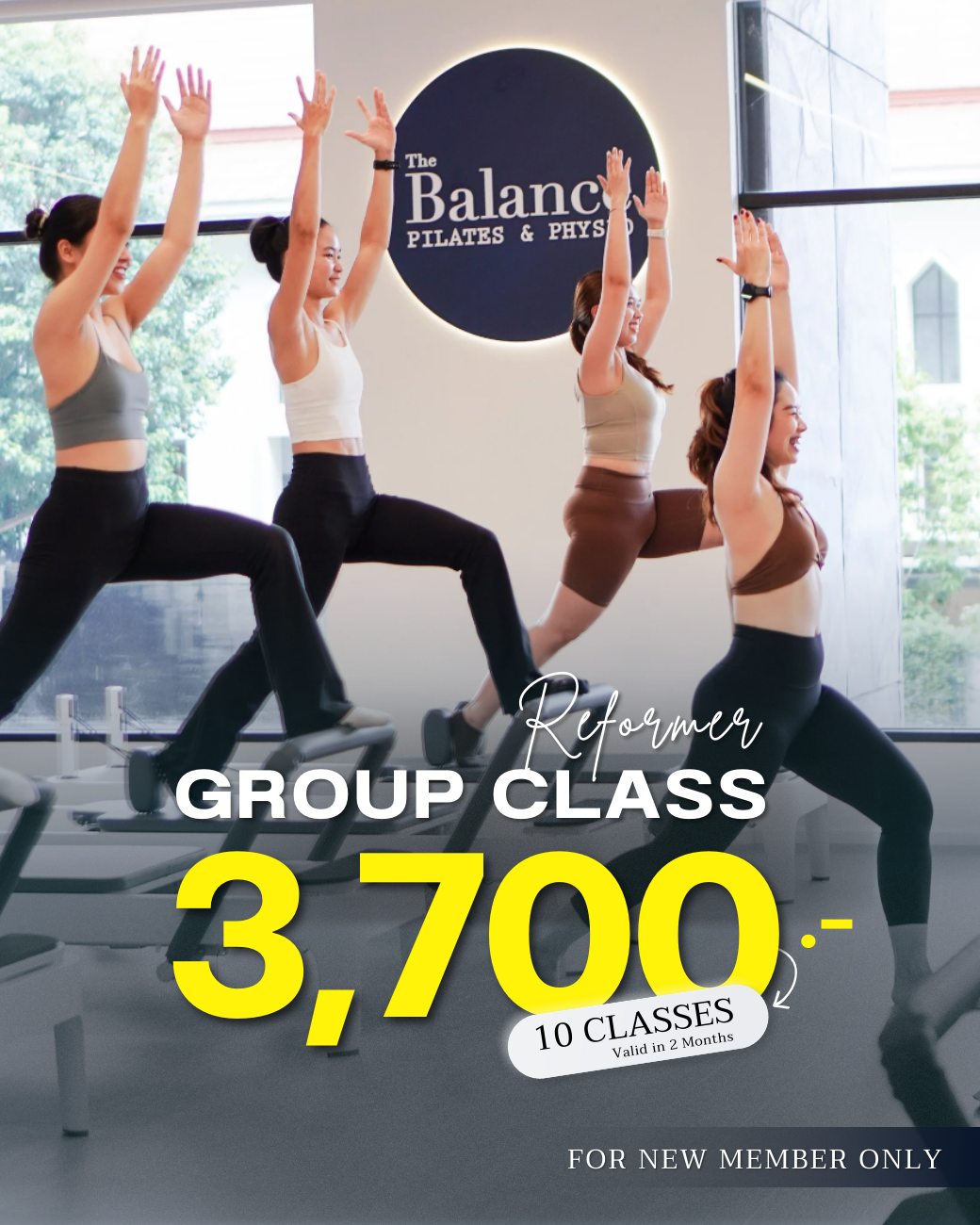 Pilates Reformer grouo class Asoke and CHidlom